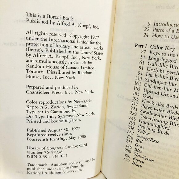 The Audubon Society Field Guide to North American Birds Vintage 1980s Book - Picture 7 of 16